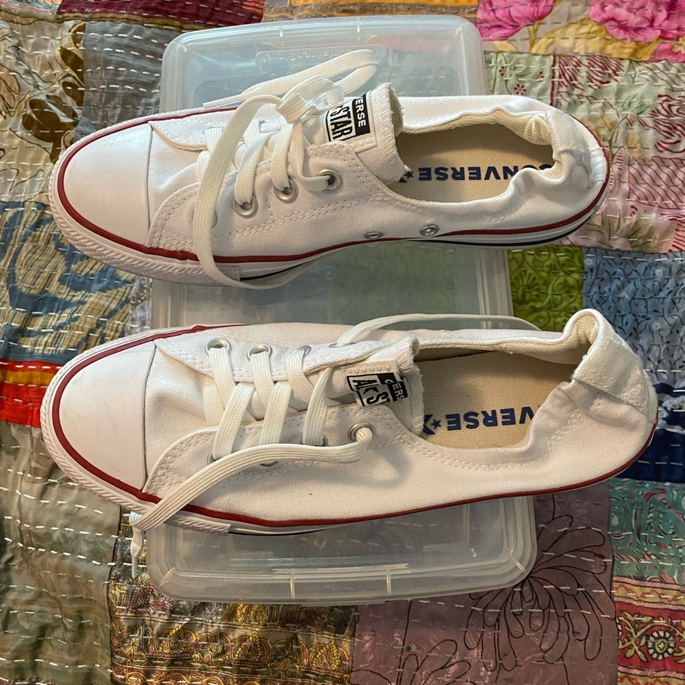 White converse worn twice